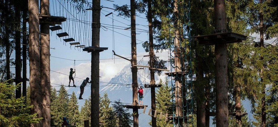 klimbos kletterwald hornpark st johann in tirol