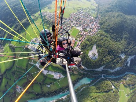 tandem paragliding bovec