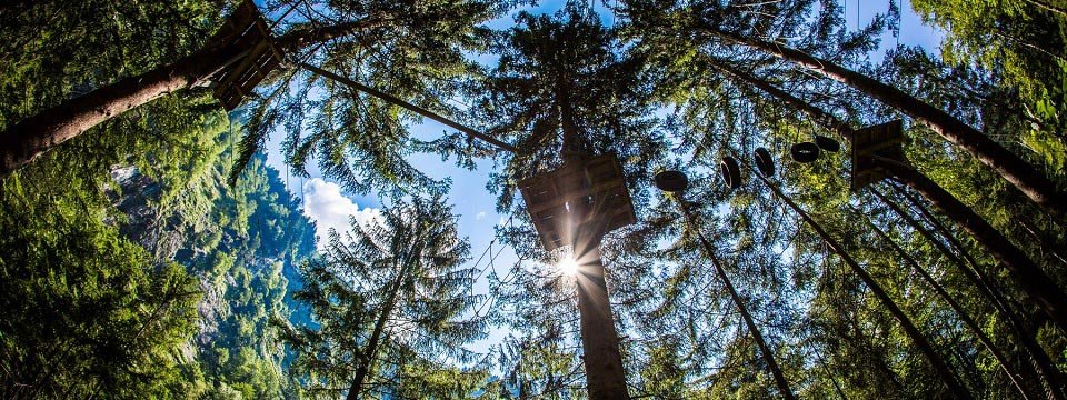 family high ropes course ibex tour outdoor active zillertal vakantie oostenrijk oostenrijkse alpen