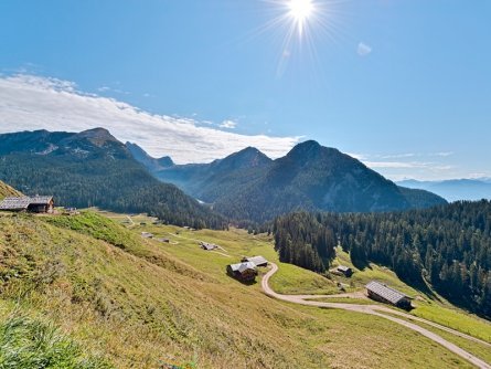 family active lofer avontuurlijke gezinsvakantie oostenrijk bergwandeltocht naar een almhut   hiking program tvb salzburger saalachtal:up to the kallbrunnalm