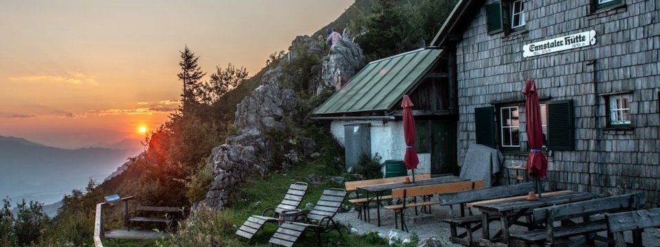 huttentocht gesäuse national park runde steiermark oostenrijk alpen st3 heßhütte   ennstalerhütte ennstaler hütte 1