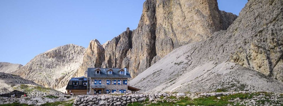 huttentocht dolomieten panorama val di fassa zuid tirol italie italiaanse alpen wandelvakantie rifugio antermoia