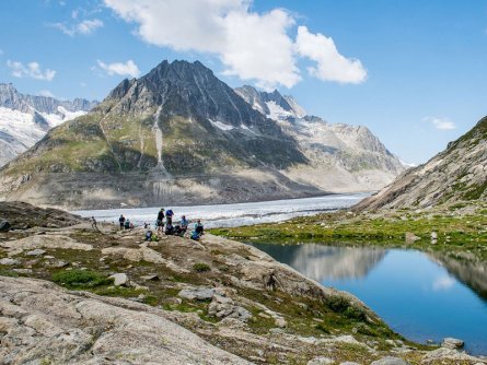 mini huttentocht aletschgletsjer marjelensee fieschertal