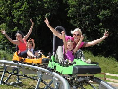 eenoudergezin rodelbaan lucky flitzer