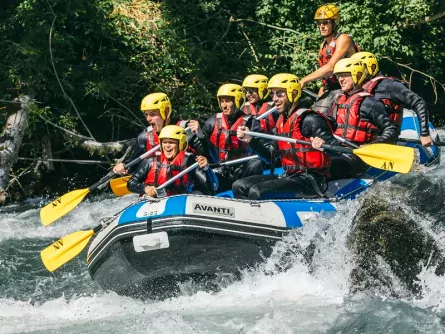 family outdoor active la plagne actieve gezinsvakantie outdoorvakantie frankrijk savoie rafting6