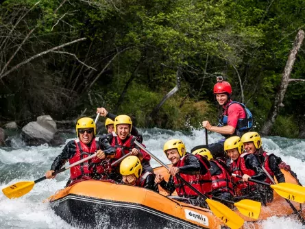family outdoor active la plagne actieve gezinsvakantie outdoorvakantie frankrijk savoie rafting2