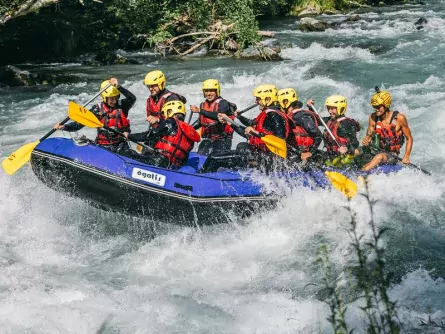 family outdoor active la plagne actieve gezinsvakantie outdoorvakantie frankrijk savoie rafting14