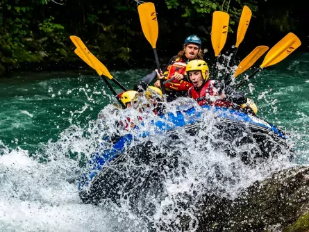 family outdoor active la plagne actieve gezinsvakantie outdoorvakantie frankrijk savoie rafting3