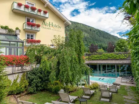 hotel alpholiday dolomiti italië trentino zuid tirol dimaro buitenzwembad
