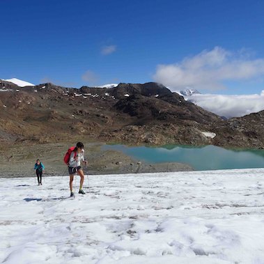 huttentocht stelvio glacier italie glacier crossing
