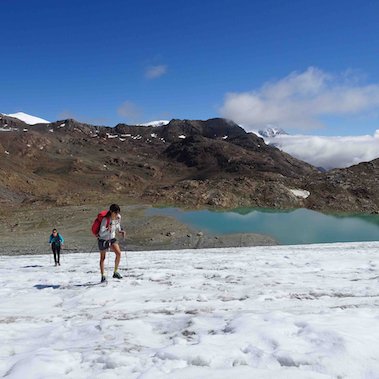 huttentocht stelvio glacier italie glacier crossing