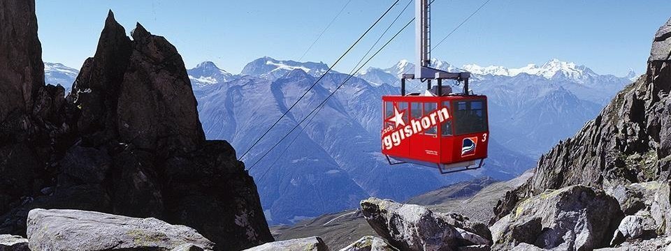 mini huttentocht aletschgletsjer kabelbaan fiesch eggishorn viewpoint