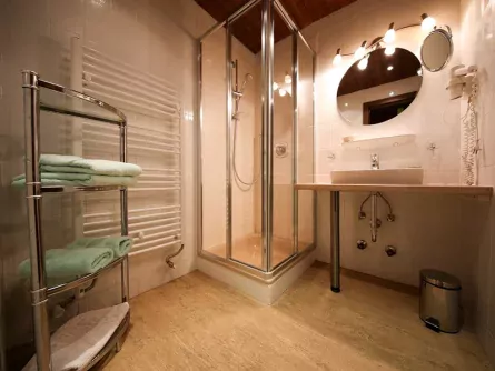 outdoor active zillertal outdoorvakantie oostenrijk tirol mayrhofen hotel landhaus carla badkamer