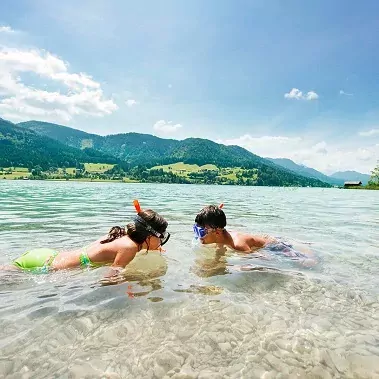 kindvriendelijke vakantie ossiacher see snorkelen kinderen karinthie