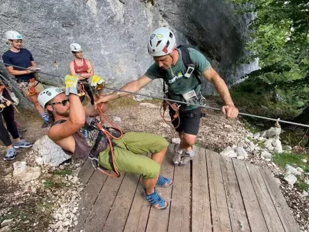 family outdoor active bovec outdoorvakantie slovenie zipline 2